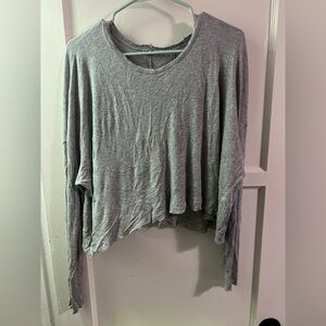 Flirtitude Gray Long Sleeve Women's Top